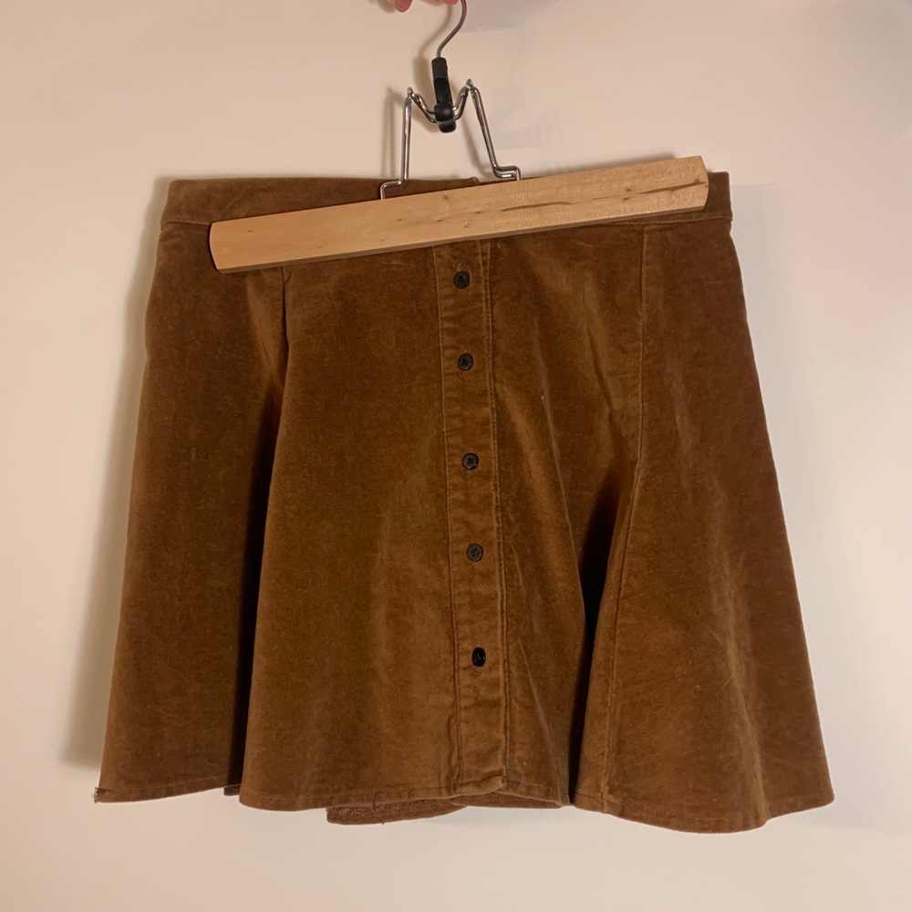 Brandy Melville Corduroy High Wasted Skirt